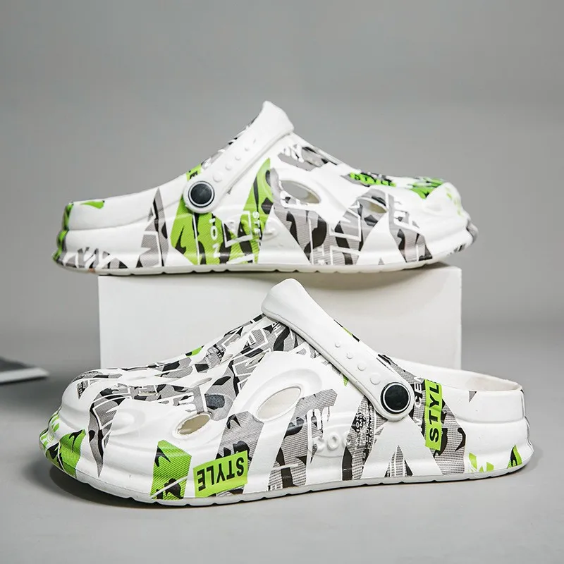 Men'S Shoes With Velcro - Plus Size New Men's Slippers Summer