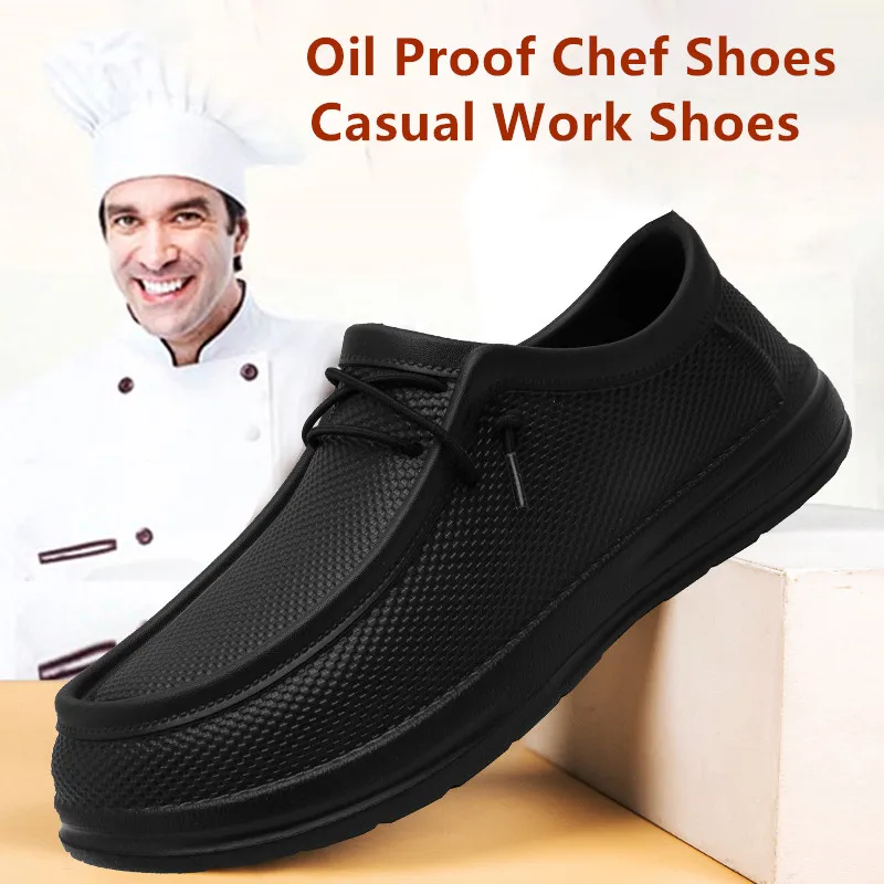 Men Shoes For Office Work - Men's Kitchen Working Shoes Non-slip Waterproof