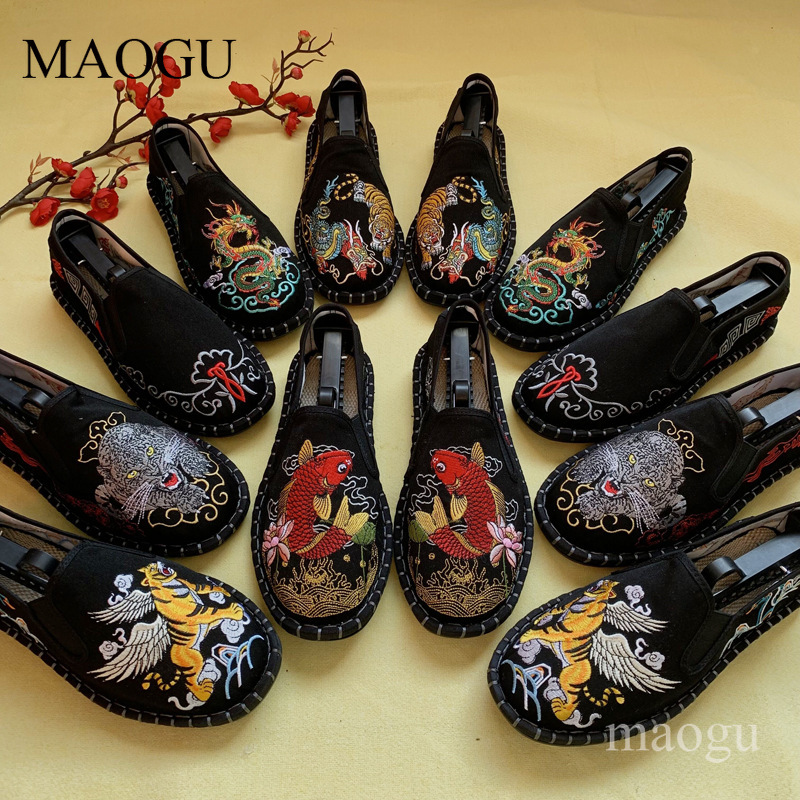 Men'S Shoes Hoka Sale - Unisex Chinese Style Embroidery Slip-On Shoes
