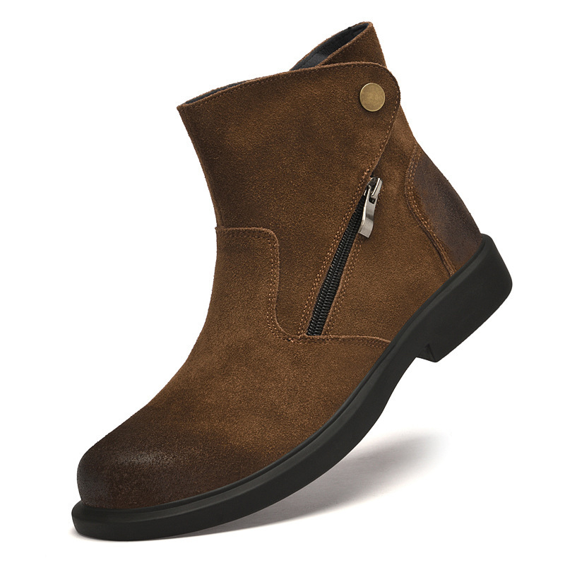 Vintage Cow Suede Mens Chelsea - огляд і ціна Men Shoes Size 46