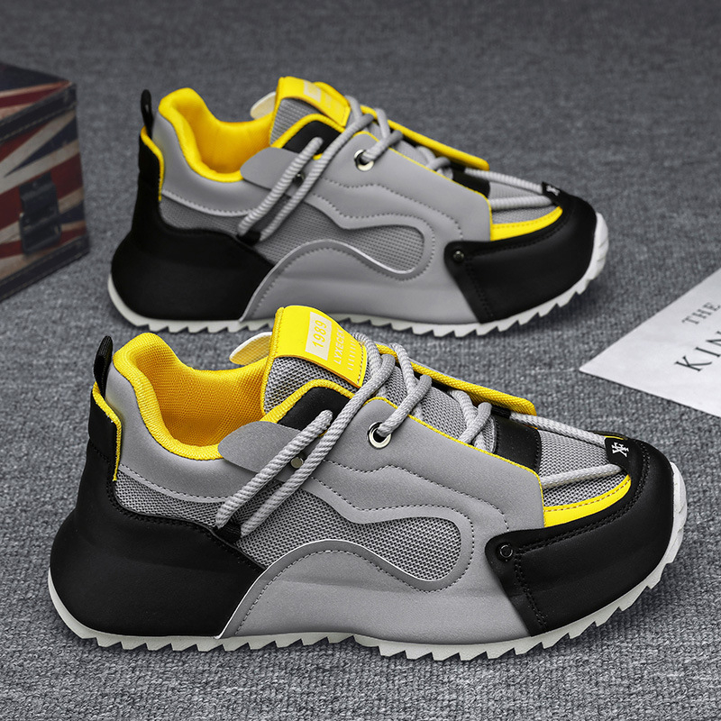 Grey Black And Yellow Chunky D - огляд і ціна Men Shoes Trainers
