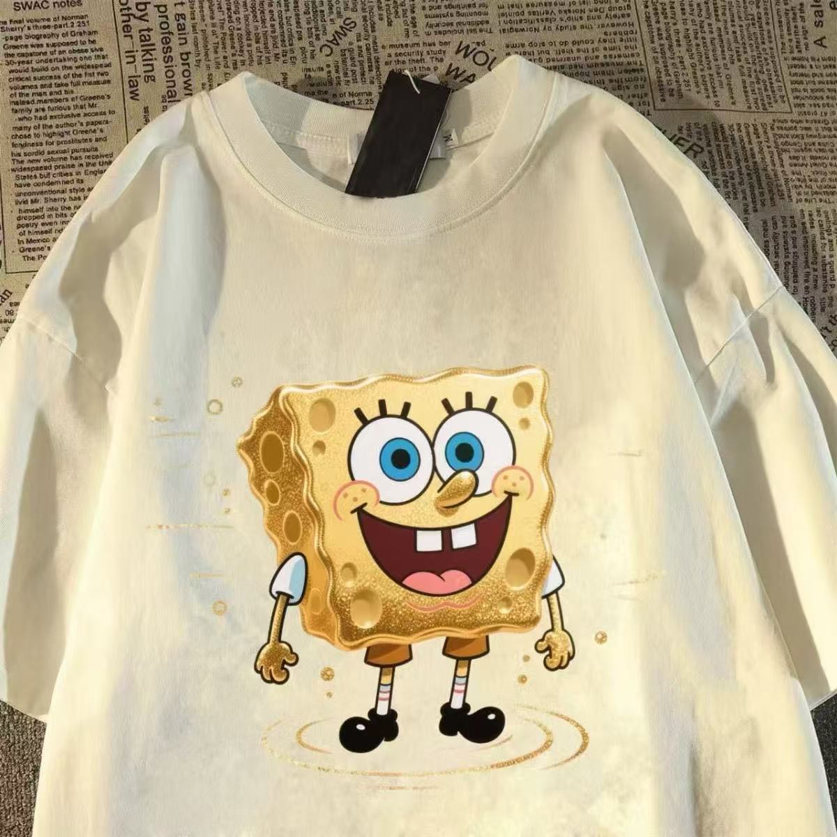 Vintage SpongeBob Print T‑Shir - огляд і ціна Men'S Shoes For Crews