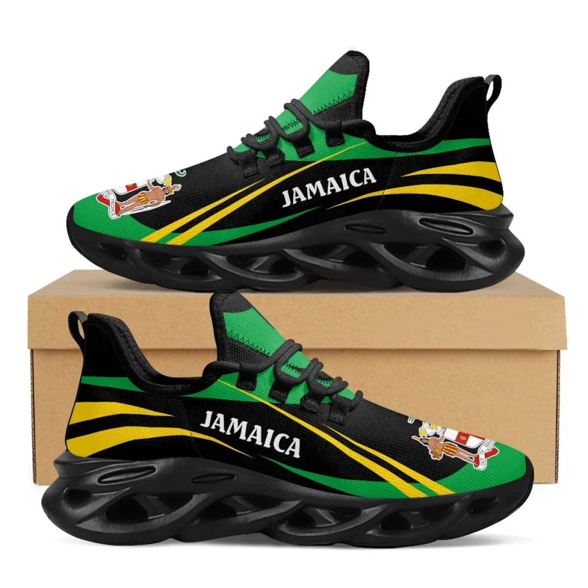 Jamaica Flag Print Shoes Men S - огляд і ціна Men Shoes Trainers