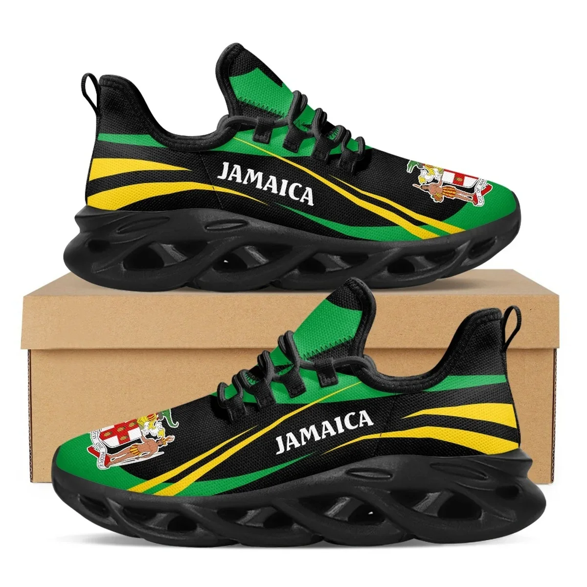 Jamaica Flag Print Shoes Men S - огляд і ціна Men Shoes Trainers