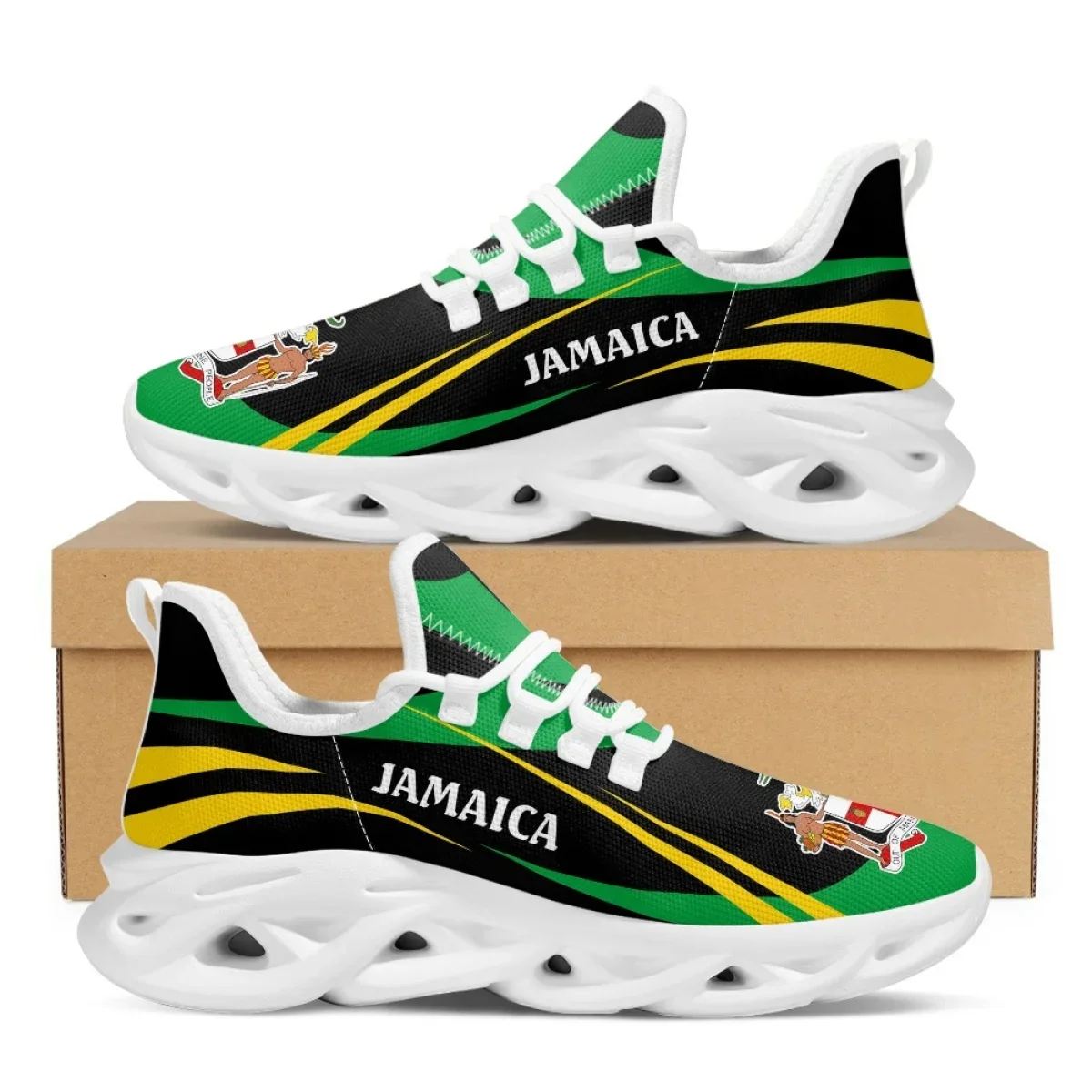 Jamaica Flag Print Shoes Men S - огляд і ціна Men Shoes Trainers