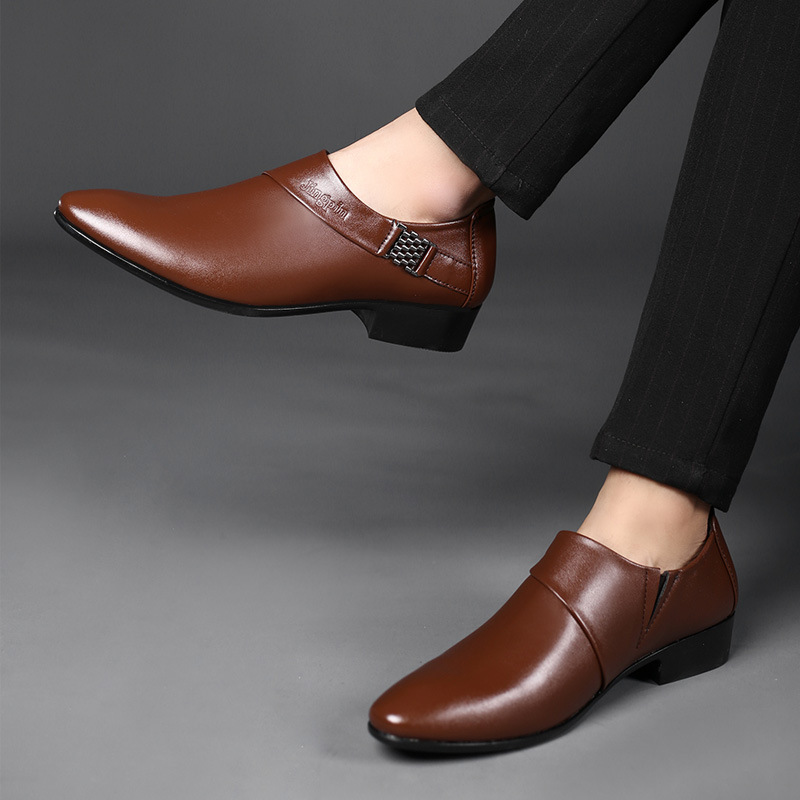 Men PU Leather Shoes Formal Dr - огляд і ціна Men Shoes For Office Work