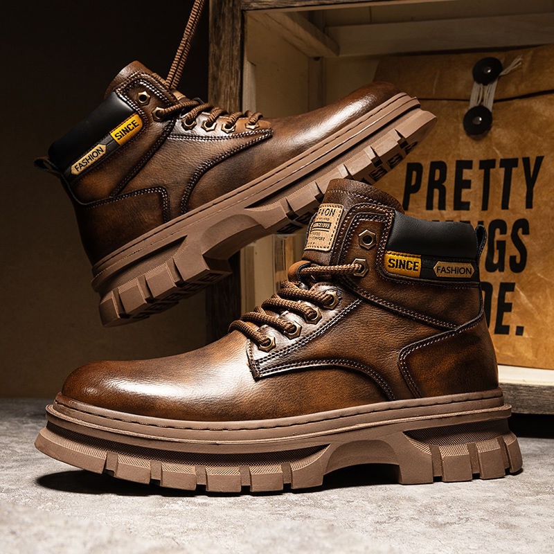 Vintage Men Platform Ankle Boo - огляд і ціна Men'S Shoes Dq