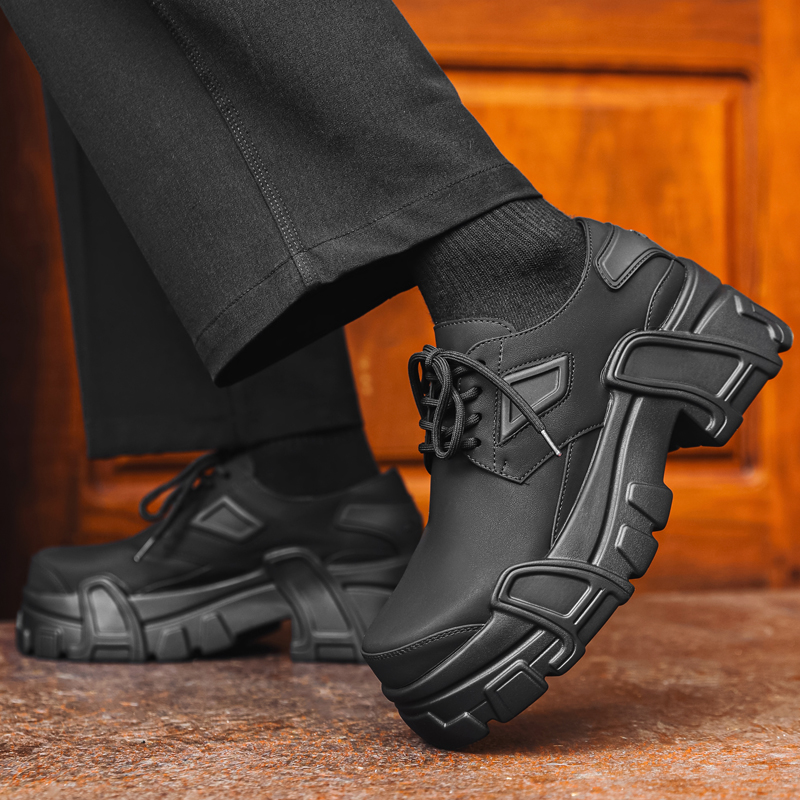 Men Platform Leather Shoes For - огляд і ціна Men Shoes For Office Work