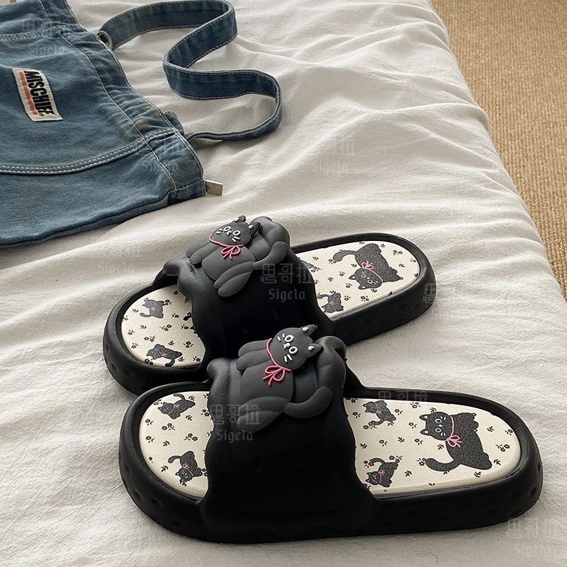 Printting Cute Bear Women Slip - огляд і ціна Men Shoes On Sale