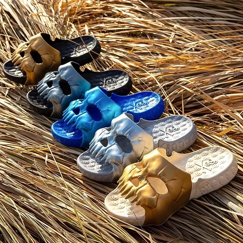 Summer Men Skull Slipper Y2k C - огляд і ціна Men'S Shoes Cloud