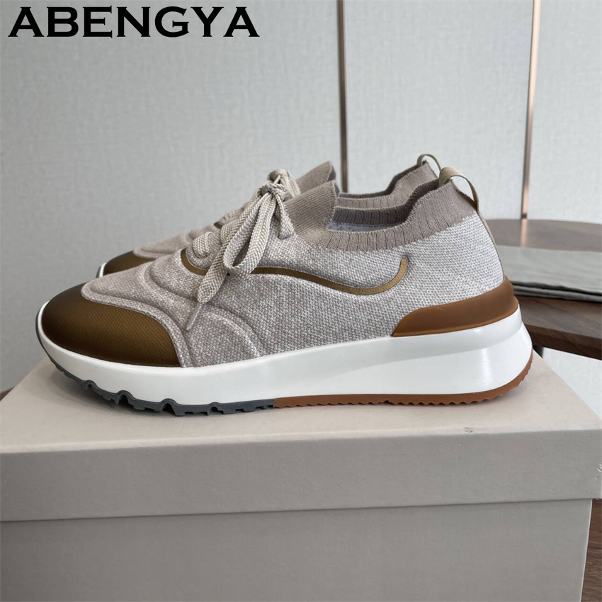 Men New Multicolour Knitted lo - огляд і ціна Men Shoes Trainers