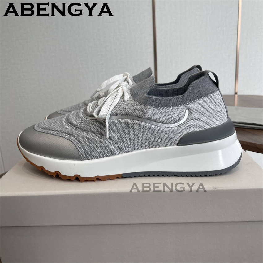 Men New Multicolour Knitted lo - огляд і ціна Men Shoes Trainers